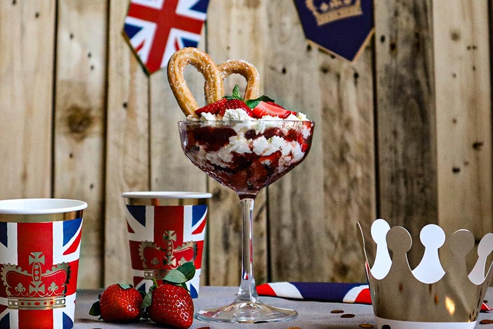 Strawberries and Cream with Churros