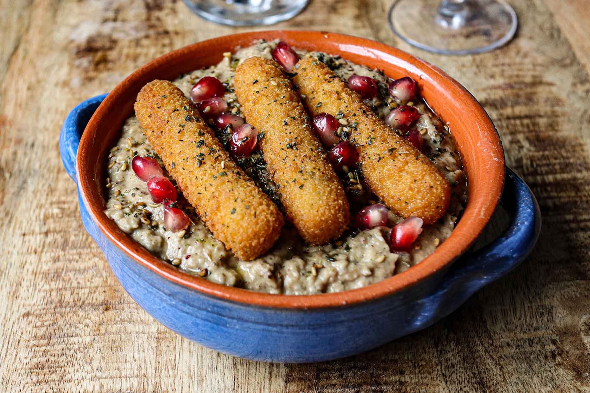 Mozzarella Sticks with Mutabal