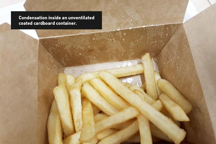 Unventilated chip box